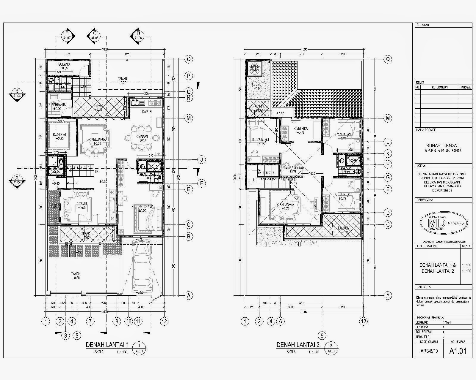 70 Desain  Rumah  Minimalis Modern 2  Lantai  Type 200 