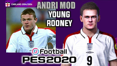 PES 2020 Faces Wayne Rooney by Andri Mod