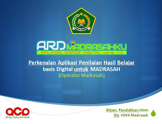 Download Petunjuk dan Teknis Pengisian ARD Madrasah 2018/2019