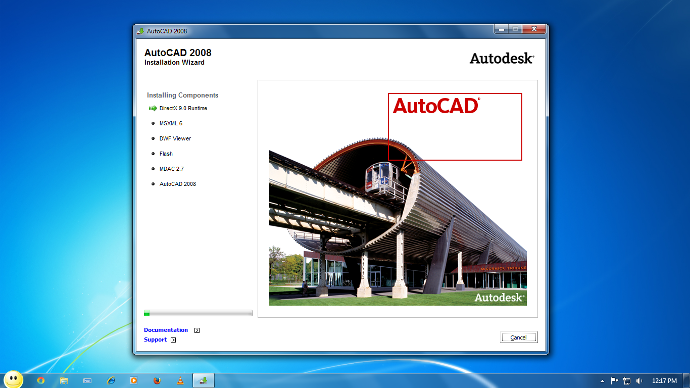 AutoCAD 2008  installation