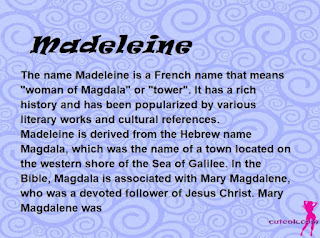 meaning of the name "Madeleine"