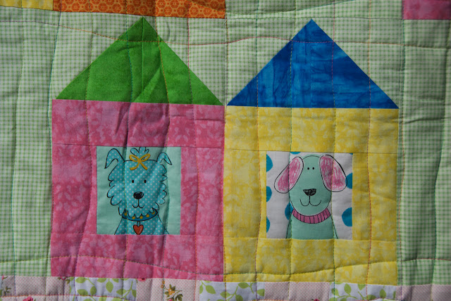 houses quilt