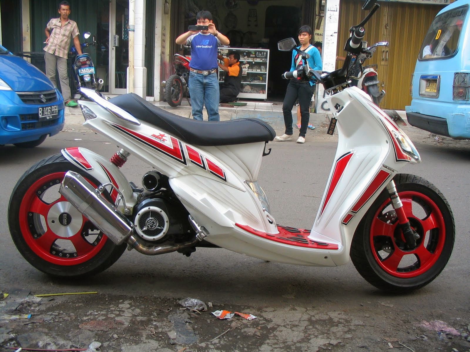 Contoh Modifikasi Mio Sporty Modifikasi Motor Kawasaki Honda Yamaha