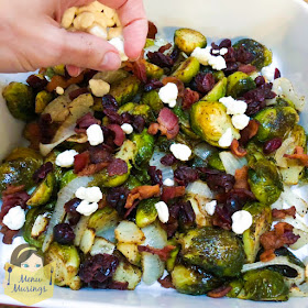 Cranberry maple bacon brussels sprouts_menumusings.com