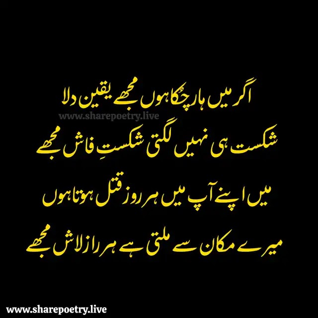 Get The Best Four Lines Poetry in Urdu Images and Text 2022