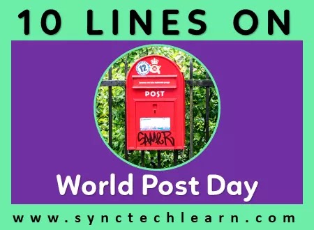 short essay on World Post Day in English