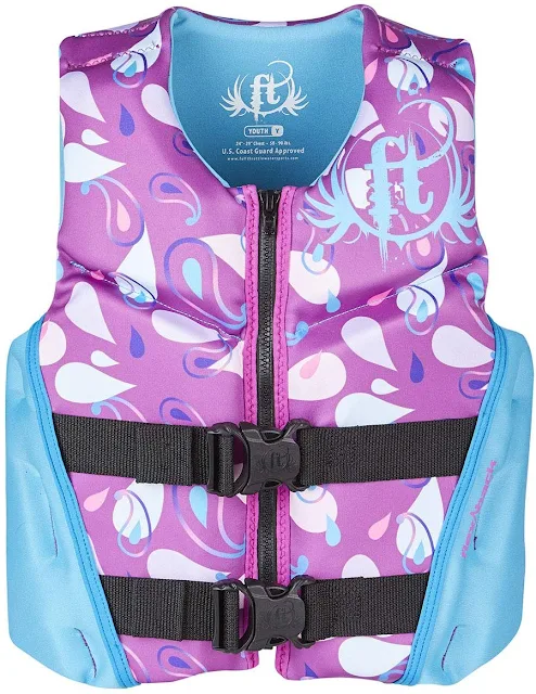 Full Throttle Youth Rapid Dry Flex-Back Life Jacket