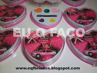 limousine rosa, kit maquiagem limousine rosa, brinde limousine rosa, lembrancinha limousine rosa, festa limousine rosa, tema limousine rosa