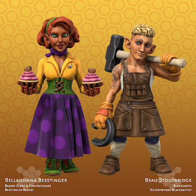 belladona and beau - fiances, confectioner, blacksmith