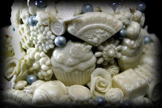 white chocolate modelling paste moulded fantasy cake sugarpie&honeycrumbs