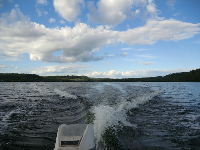 Boating at Cloud lake, Thunder Bay, Ontario