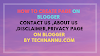 how to create page on blogger ( contact us ,about us ,disclaimer, privacy page) for biggners and freshars 