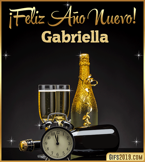 Feliz año nuevo gabriella