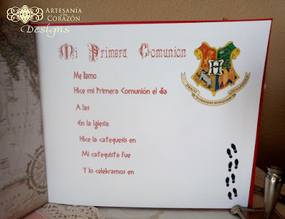 libro de firmas comunión