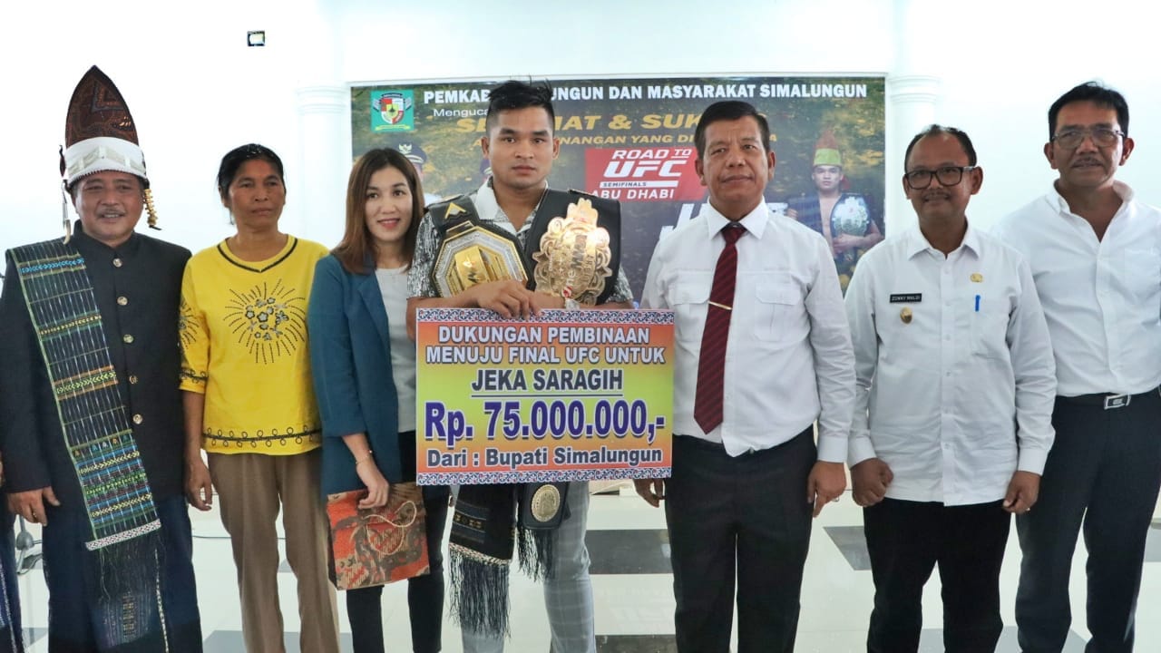 Jeka Asparido Saragih Terima Rp 75 Juta Dari Bupati Simalungun, Doa Menuju Final UFC