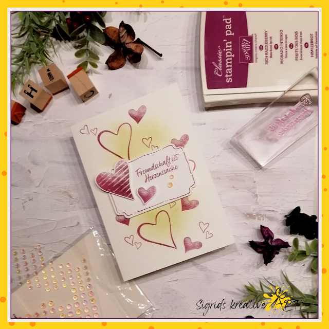 rustikal floral - freundschaft ist herzenssache - stampin up - stempelset