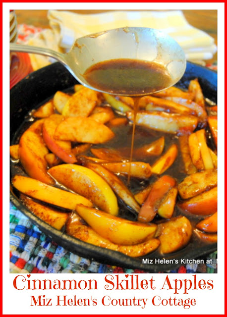 Cinnamon Skillet Apples at Miz Helen's Country Cottage