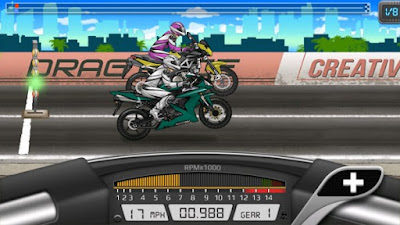 Download Game Android Drag Racing: Bike Edition Apk v1.1.43 Mod (Unlimited Money) Terbaru 2016 Gratis