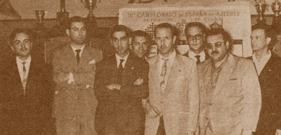 Equipo del Club Ajedrez Chardenet en 1960