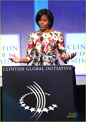 Barack Obama & Michelle Obama Attend CGI 2010 Photos