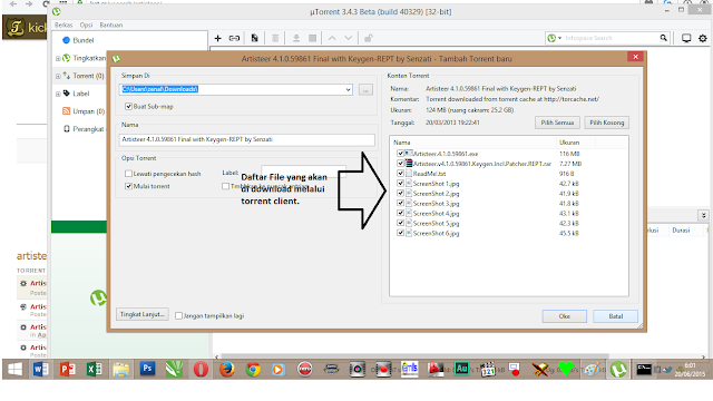 uTorrent client