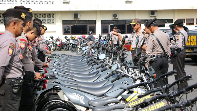 Persiapan Pilkada 2018, Polres Semarang Lakukan Pengecekan Kendaraan Dinas