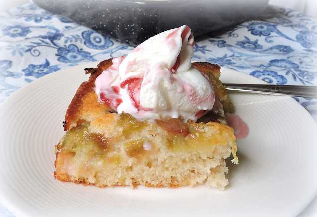 Rhubarb Pudding Cake