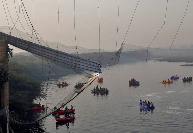 India bridge collapse toll jumps to 134, could rise further