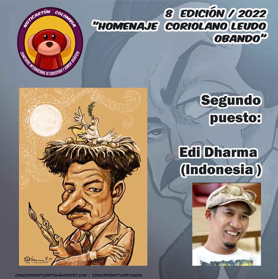 Winners of the 8th International Caricature Competition "NOTICARTUN COLOMBIA 2022"