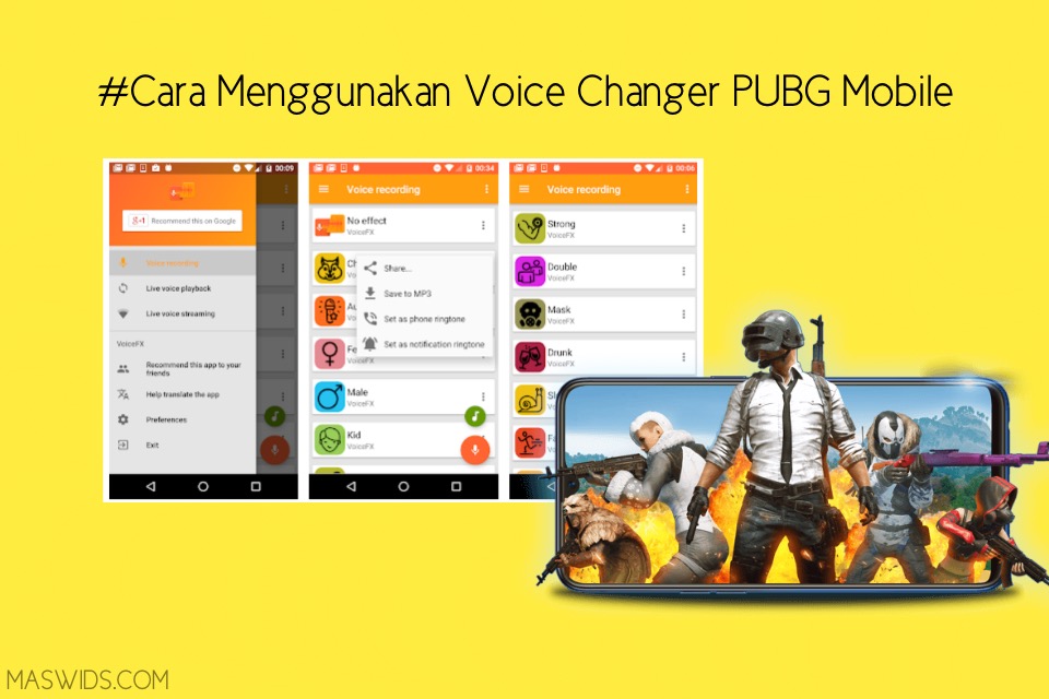 Cara Menggunakan Voice Fx Di Pubg Mobile - 
