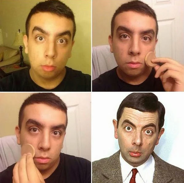 #MakeUpTransformation  mister bean