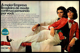 propaganda coleção moda Rhodia - 1972. Reclame moda 1972; Moda anos 70; propaganda anos 70; história da década de 70; reclames anos 70; brazil in the 70s; Oswaldo Hernandez 