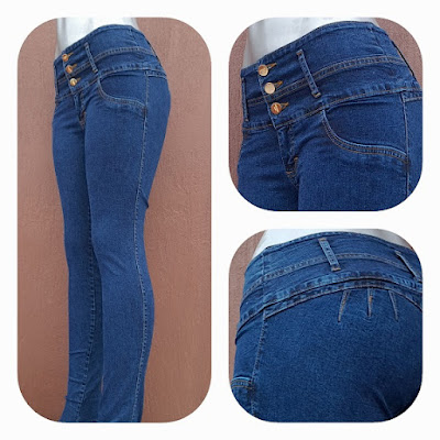 Pantalón para mujer Tipo Colombiano en azul americano Pantalón para mujer Tipo Colombiano en azul americano