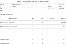 Aplikasi Penilaian dan Raport Semester 1