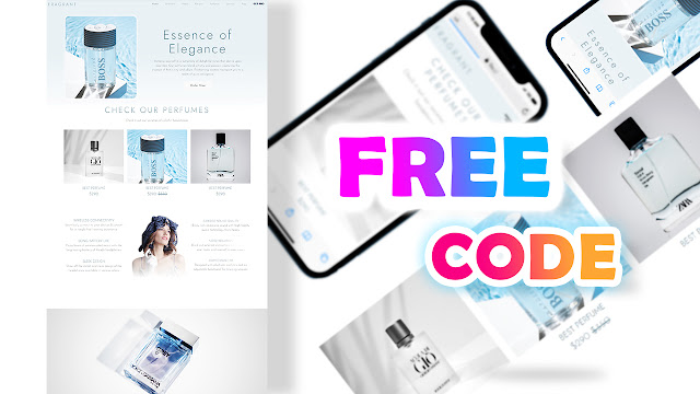 landing page parfum