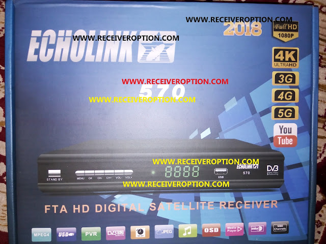 ECHOLINK 570 2018 HD RECEIVER BISS KEY OPTION