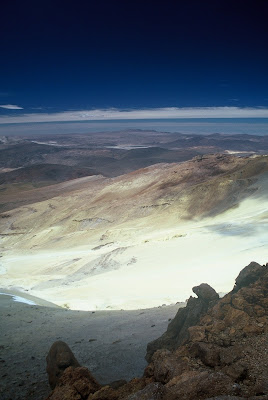 Blick auf den Salar aus über 5000m Höhe