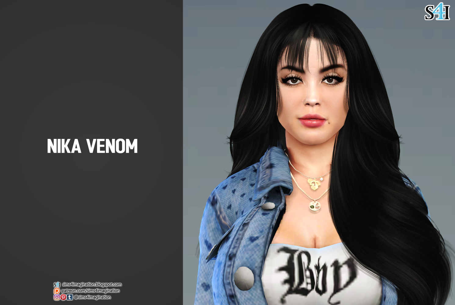 Sims 4 CAS: Nika Venom