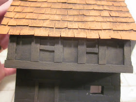 How to paint a half timber model house