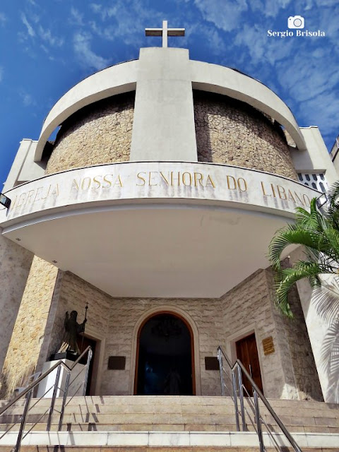 Fachada da Catedral Nossa Senhora do Líbano em São Paulo - Liberdade - São Paulo