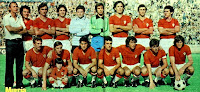 REAL MURCIA C. F. - Murcia, España - Temporada 1980-81 - Plantilla del Real Murcia, que con José Victor e Irulegui de entrenadores, se clasificó en 16ª posición en la Liga de 1ª División, bajando a 2ª