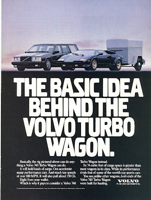 Volvo Turbo Wagon Ad Measures 11 x 8 1 4