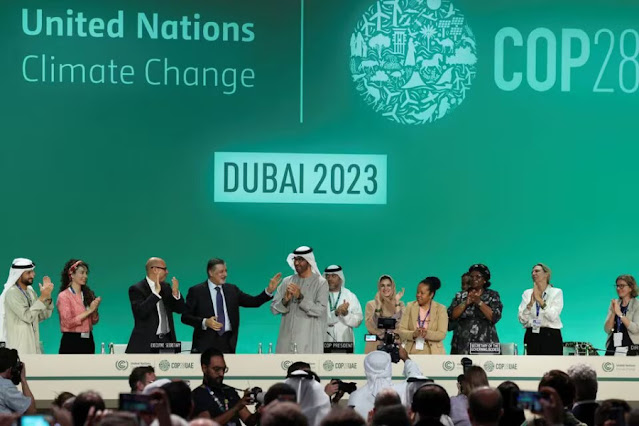 Nations strike deal at COP28 to transition away from fossil fuels