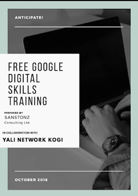 Yali Network kogi Free Google Digital Skills Training for Kogi State Residents 2018