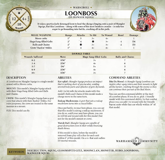 Loonboss en Garrapato warscroll