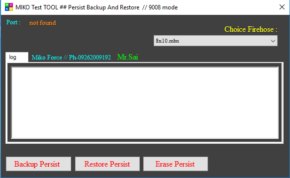 Miko Qualcomm persist_backup restore erase