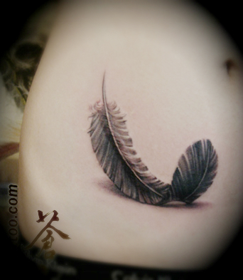 tattoo design for girls ankle on Top Of Tattoos: Feather tattoos