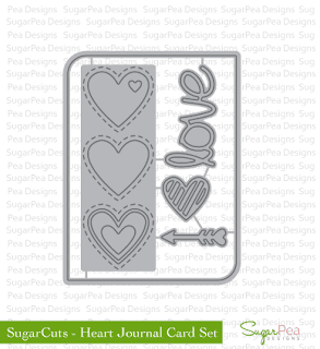 SugarCuts Heart Journal Card Set