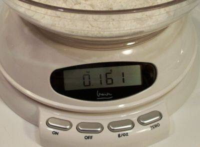 Gram weight of flour measured incorrectly