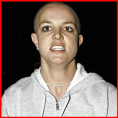 britney spears images. ritney spears bald car